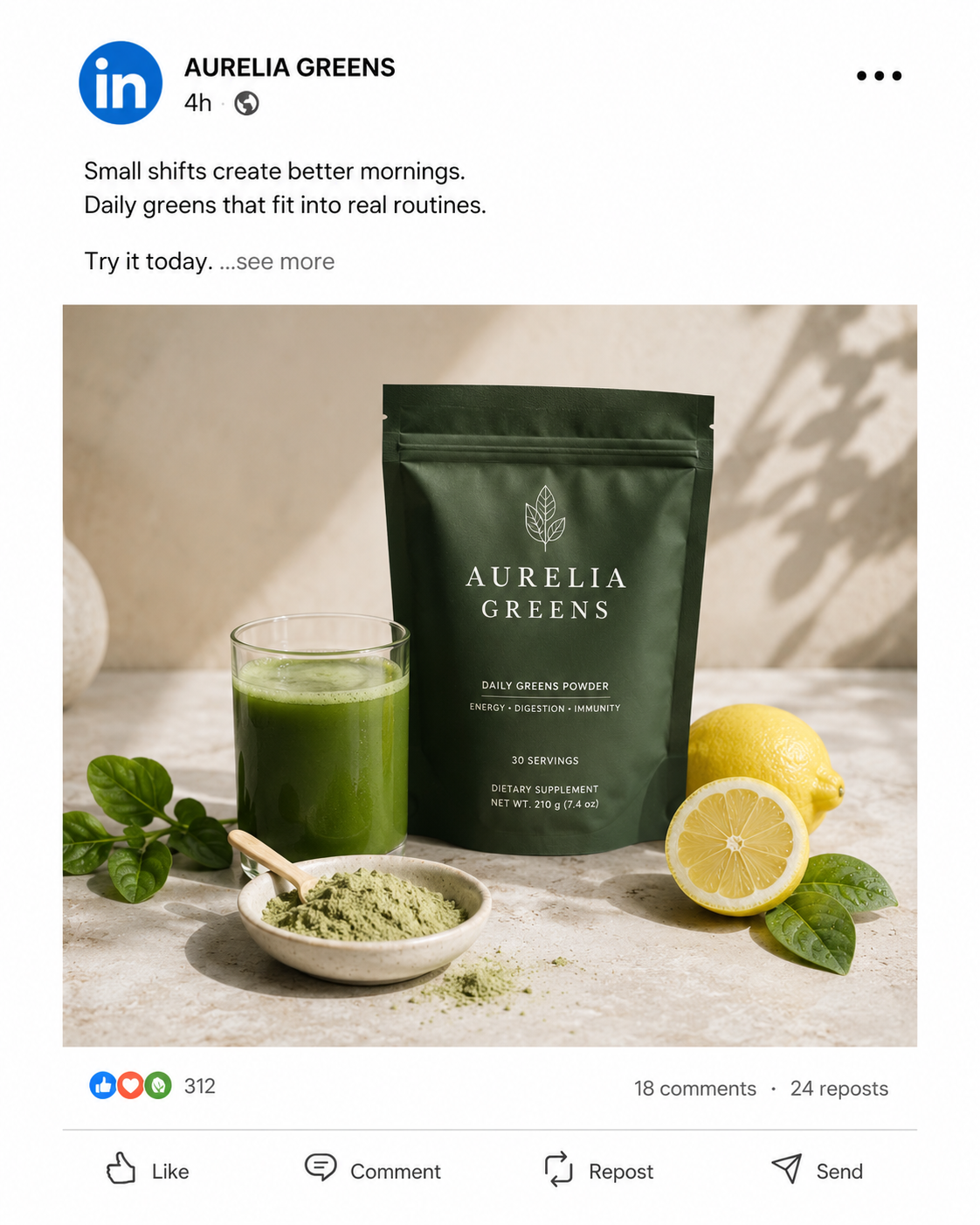 Privly-generated social post mockup for a proof point.